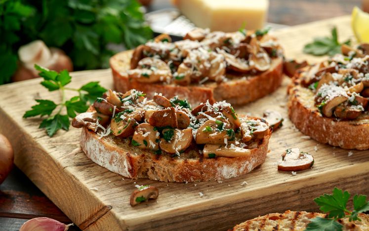 Croute forestière aux morilles